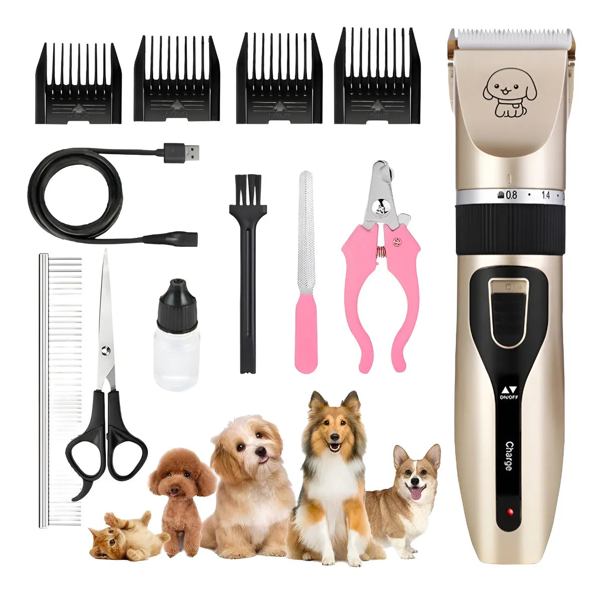 Cortapelos para Mascotas – Kit de Peluquería